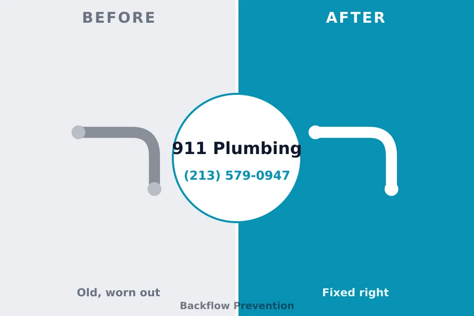 Before and after: plumbing repair Gulf Shores, AL